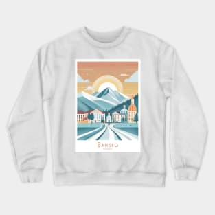 Bansko - Serene Bulgarian Mountainscape Crewneck Sweatshirt